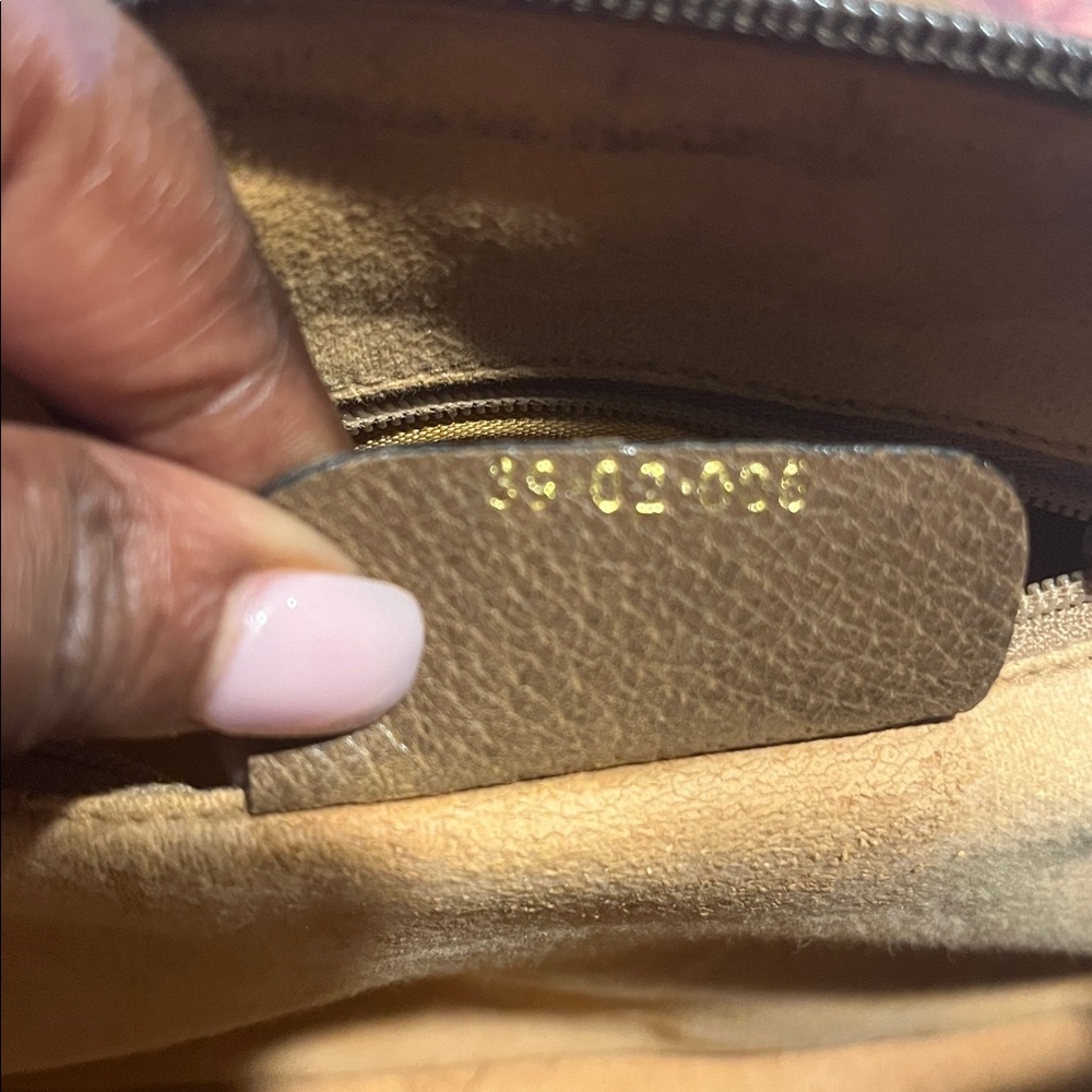 Gucci Beige and Brown Monogram Satchel - Picture 7 of 9